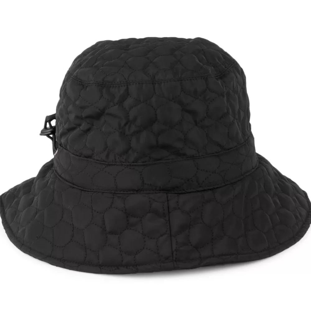 Chapeaux Hiver | Chapeaux Bob^Scala Chapeau de Pluie Matelassé Ortensia noir