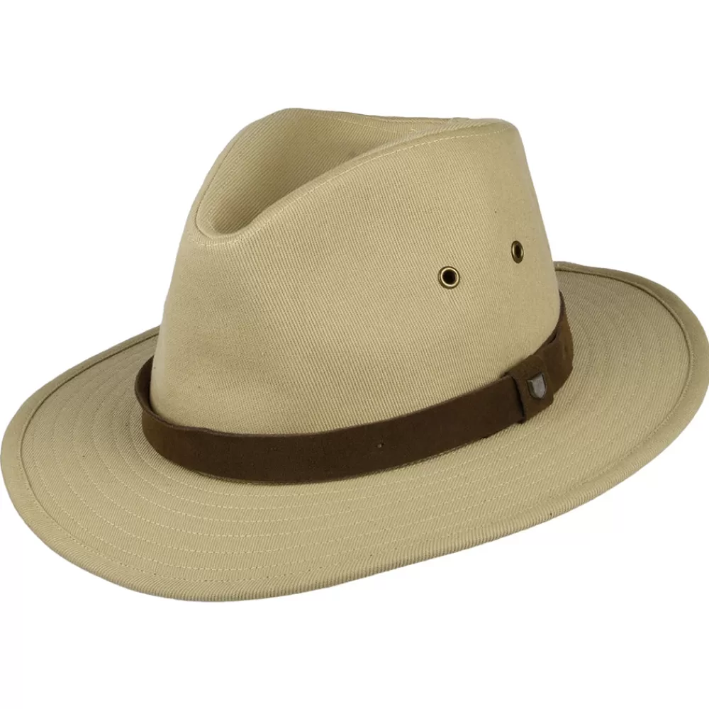 Chapeaux Trilby | Chapeaux Fedora^Brixton Chapeau Fedora en Coton Hydrofuge Messer X Adventure crème