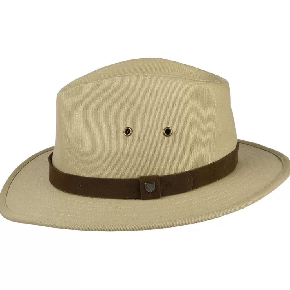 Chapeaux Trilby | Chapeaux Fedora^Brixton Chapeau Fedora en Coton Hydrofuge Messer X Adventure crème