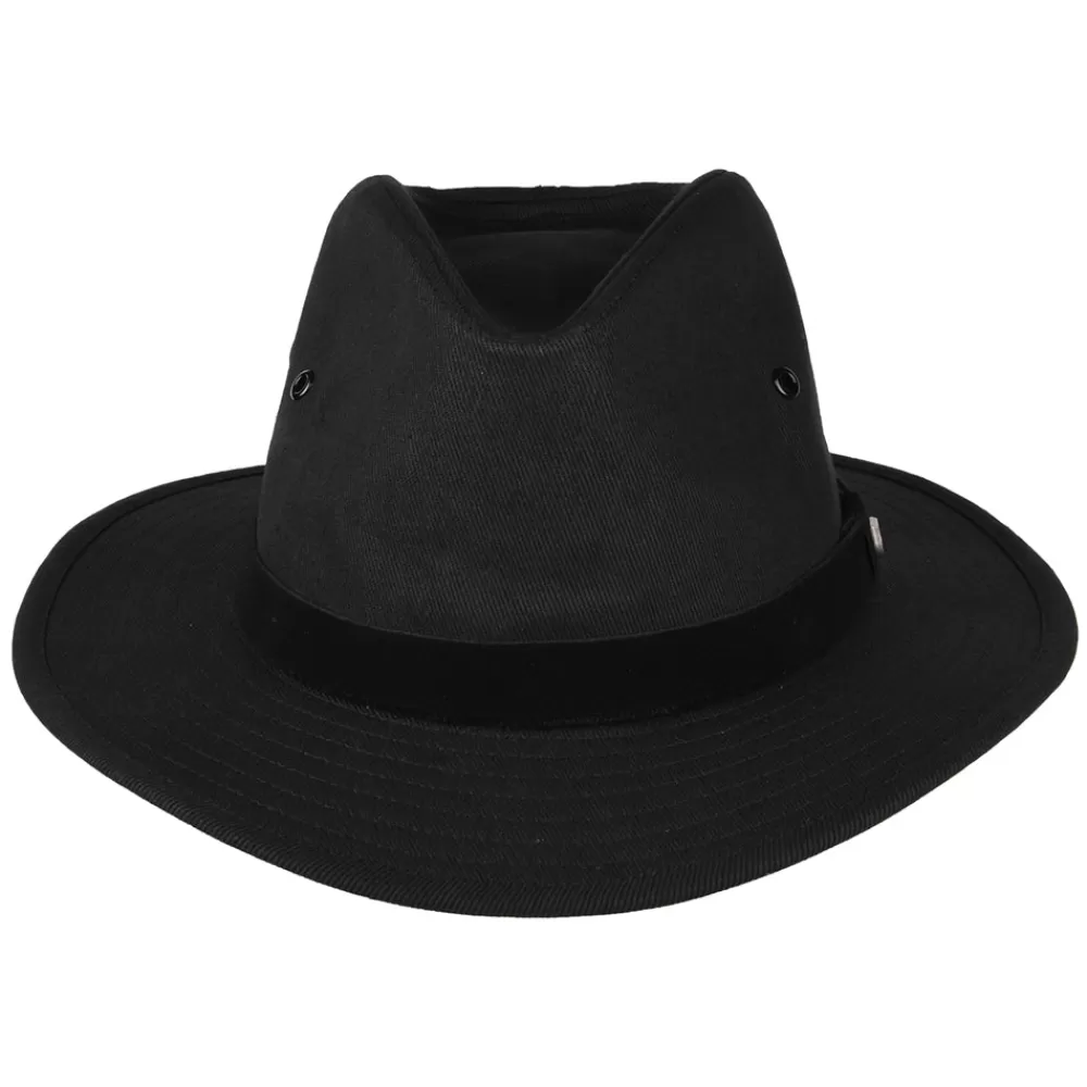 Chapeaux Trilby | Chapeaux Fedora^Brixton Chapeau Fedora en Coton Hydrofuge Messer X Adventure noir