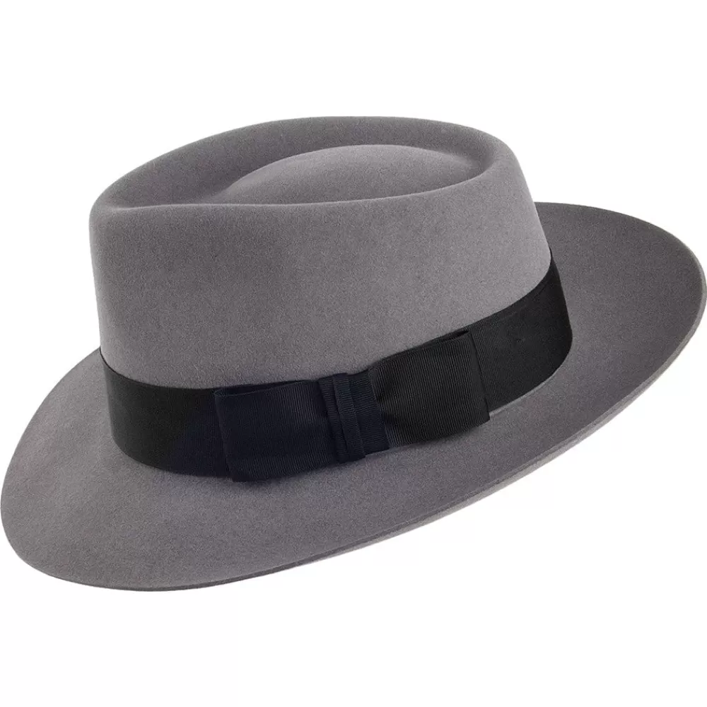 Chapeaux Trilby | Chapeaux Fedora^Christys Chapeau Fedora en Fourrure Feutrée Casablanca gris clair