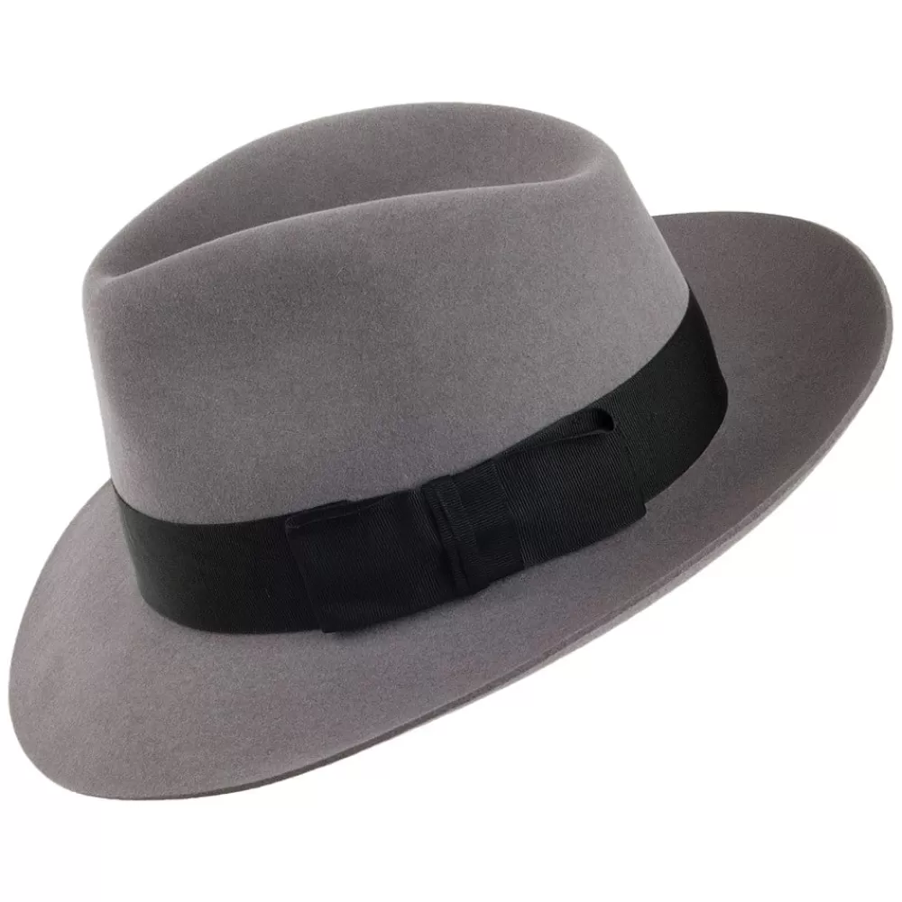 Chapeaux Trilby | Chapeaux Fedora^Christys Chapeau Fedora en Fourrure Feutrée Knightsbridge gris clair