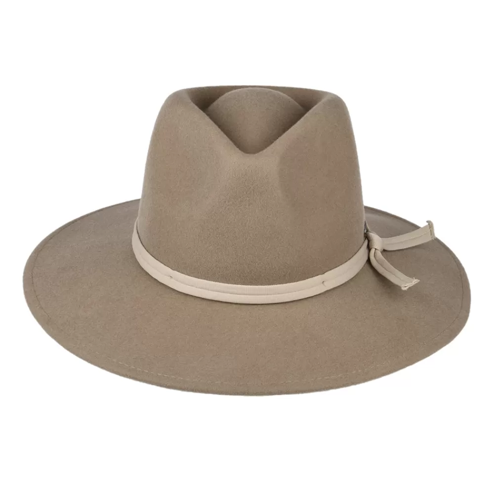 Chapeaux Trilby | Chapeaux Fedora^Brixton Chapeau Fedora en Laine Feutrée Pliable Joanna camel-beige