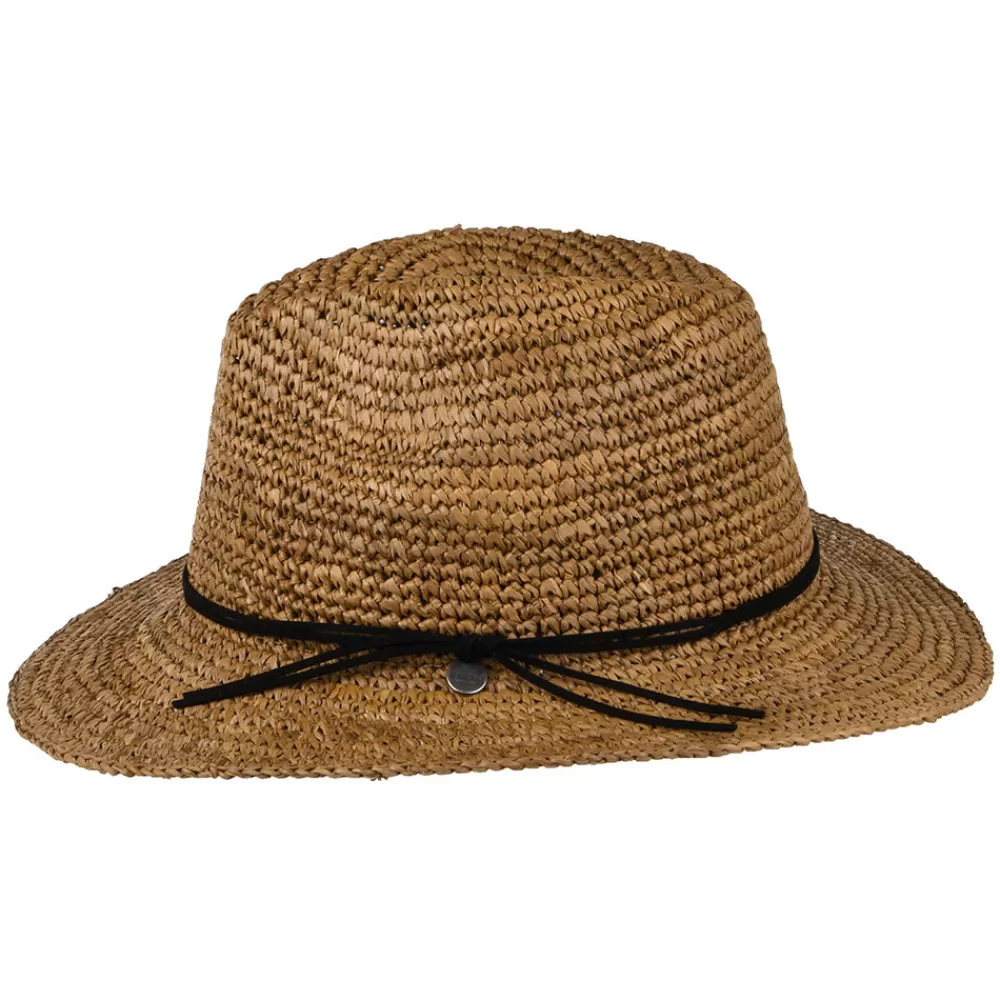 Chapeaux Trilby | Chapeaux Fedora^Barts Chapeau Fedora en Paille Celery marron clair