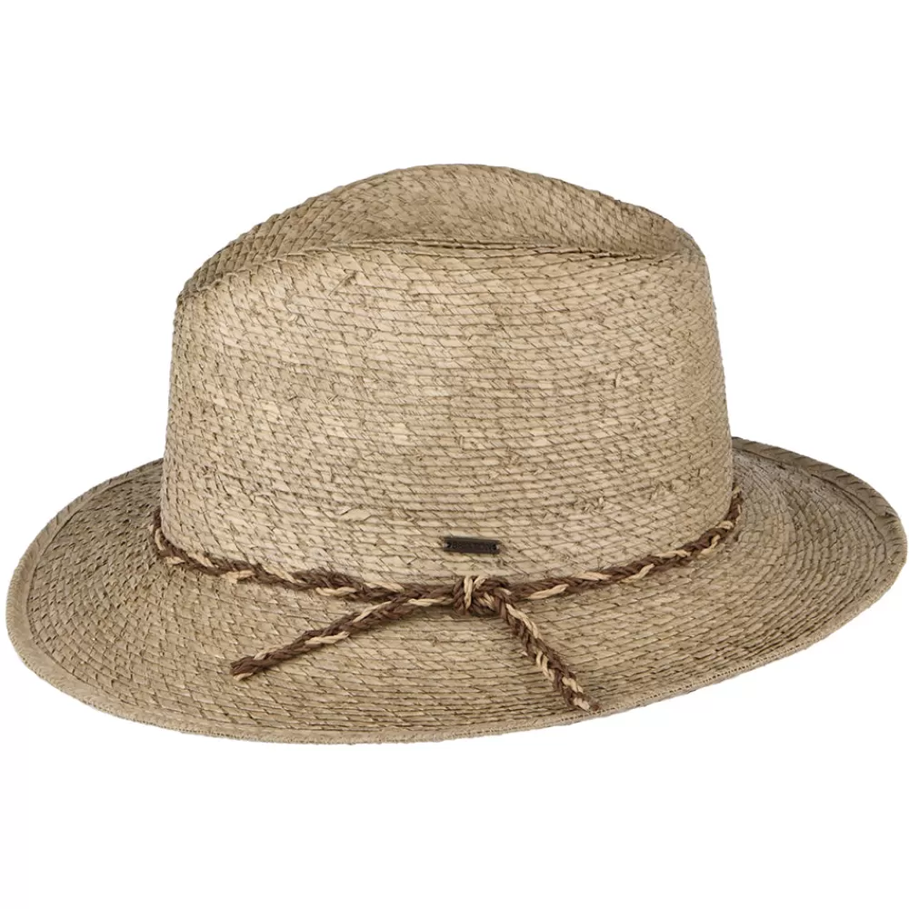 Chapeaux Trilby | Chapeaux Fedora^Brixton Chapeau Fedora en Paille Messer Western sable