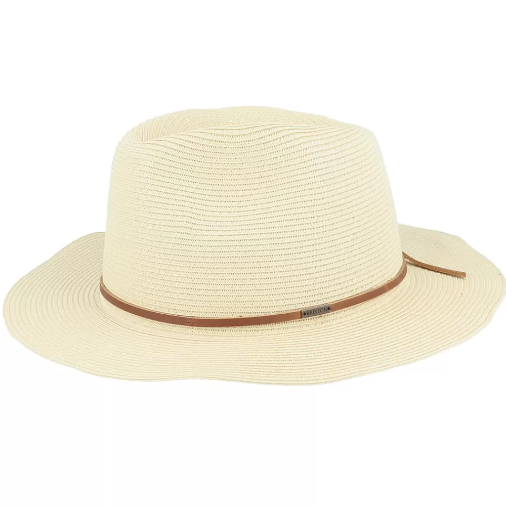 Chapeaux Trilby | Chapeaux Fedora^Brixton Chapeau Fedora en Paille Pliable Wesley beige sable