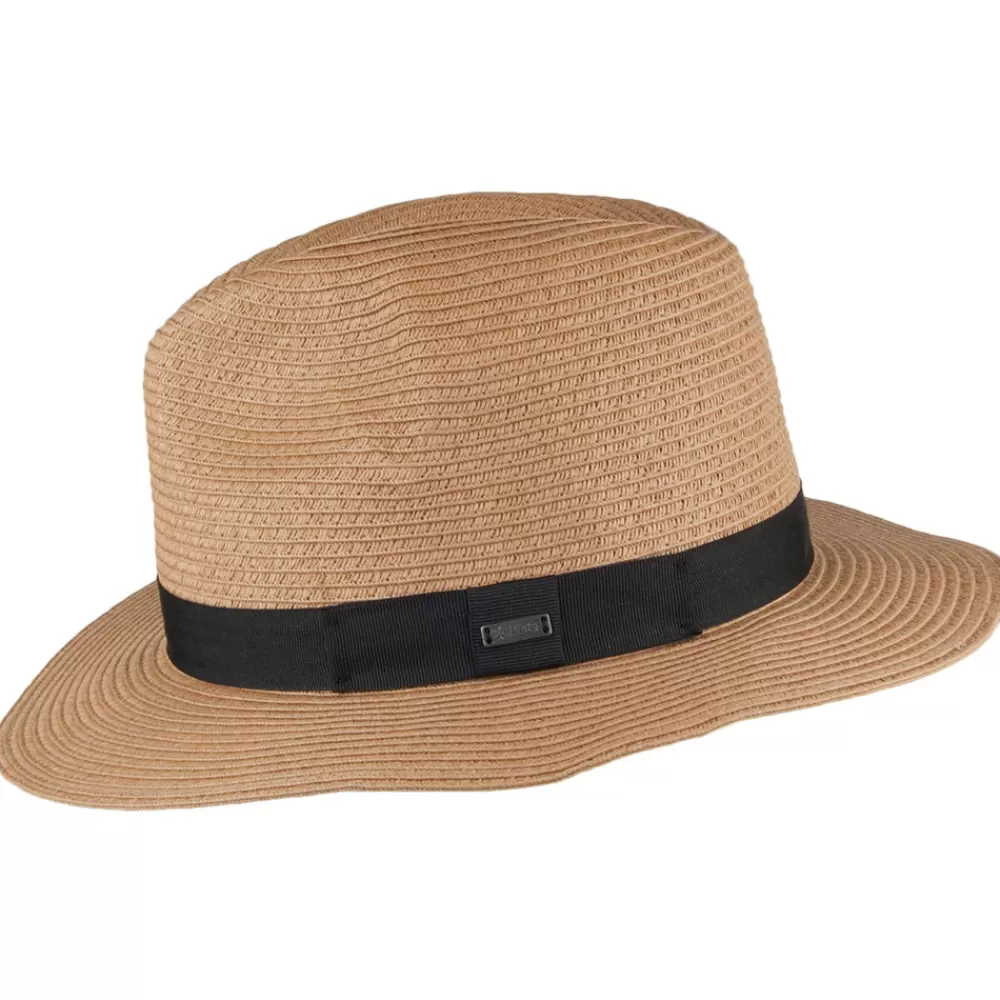 Chapeaux Trilby | Chapeaux Fedora^Barts Chapeau Fedora en Paille Toyo Aveloz marron clair