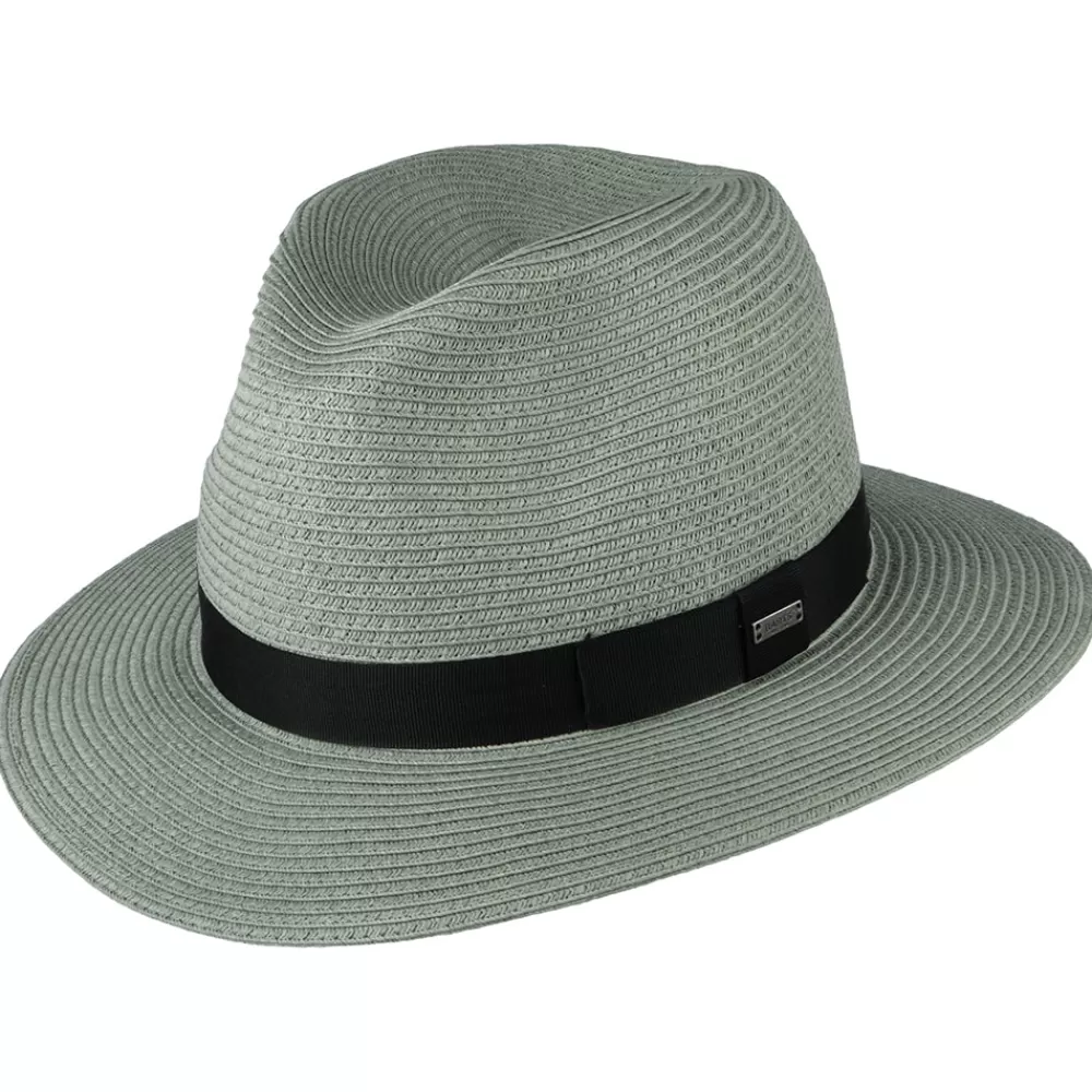 Chapeaux Trilby | Chapeaux Fedora^Barts Chapeau Fedora en Paille Toyo Aveloz sauge