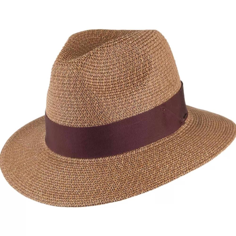 Chapeaux Trilby | Chapeaux Fedora^Bailey Chapeau Fedora en Paille Toyo Mullan cuivre