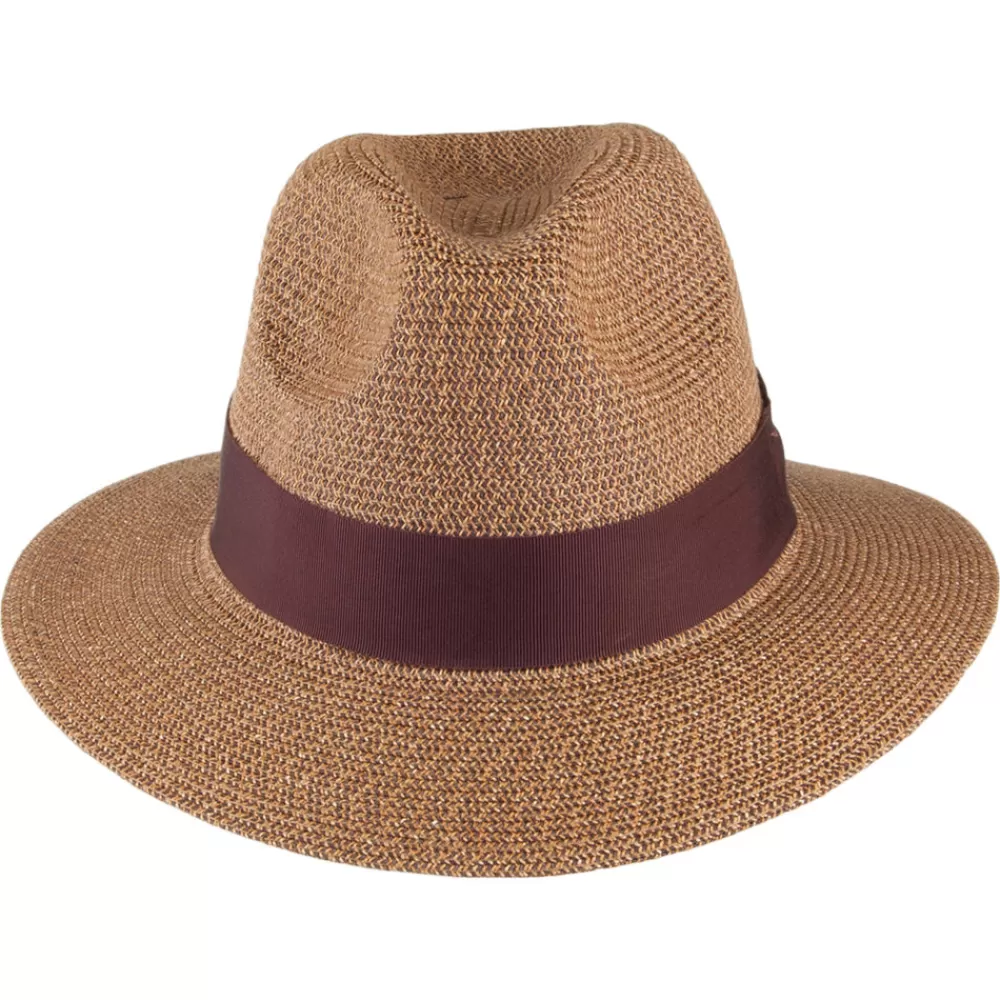 Chapeaux Trilby | Chapeaux Fedora^Bailey Chapeau Fedora en Paille Toyo Mullan cuivre