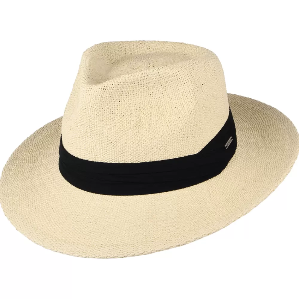 Chapeaux Trilby | Chapeaux Fedora^Brixton Chapeau Fedora en Paille Toyo Sol naturel-noir