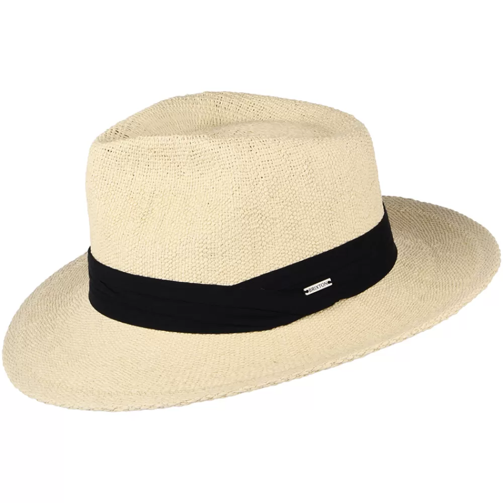 Chapeaux Trilby | Chapeaux Fedora^Brixton Chapeau Fedora en Paille Toyo Sol naturel-noir