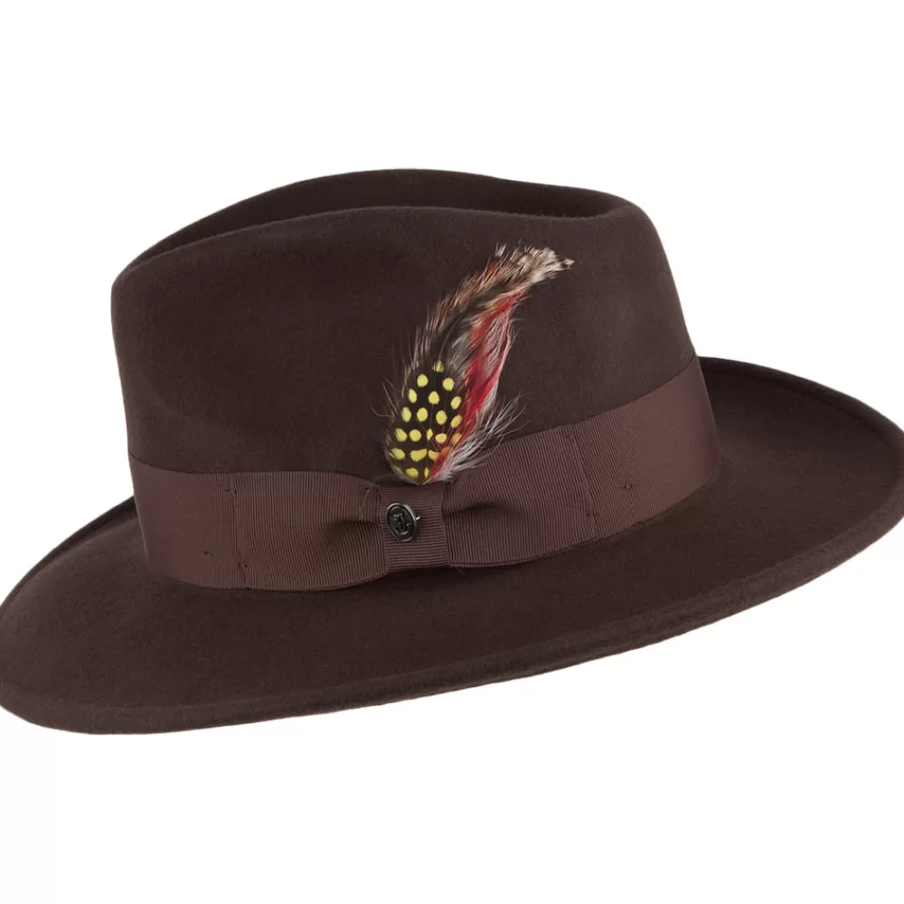Chapeaux Trilby | Chapeaux Fedora^Jaxon & James Chapeau Fedora Ford marron JAXON & JAMES