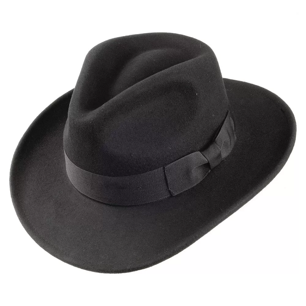 Chapeaux Trilby | Chapeaux Fedora^Jaxon & James Chapeau Fedora Ford noir JAXON & JAMES
