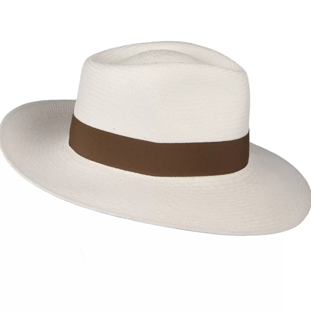 Chapeaux Trilby | Chapeaux Fedora^Failsworth Chapeau Fedora Panama Chatsworth décoloré-taupe
