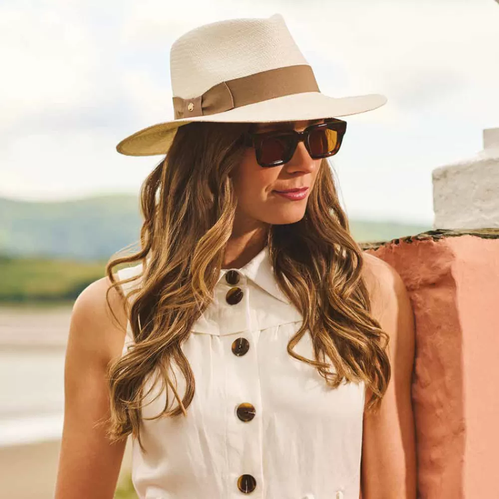 Chapeaux Trilby | Chapeaux Fedora^Failsworth Chapeau Fedora Panama Chatsworth décoloré-taupe