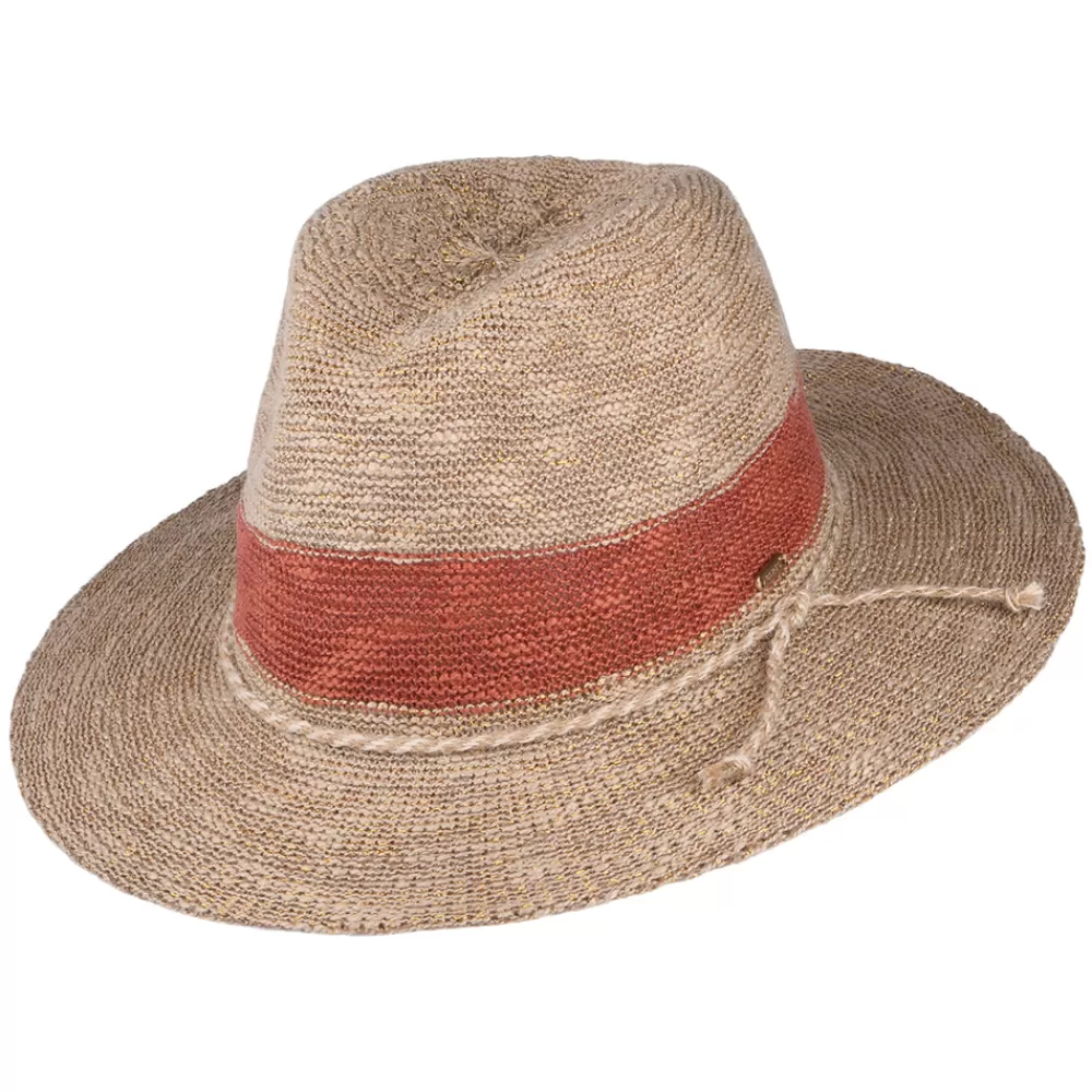 Chapeaux Trilby | Chapeaux Fedora^Barts Chapeau Fedora Ponui marron clair-gingembre