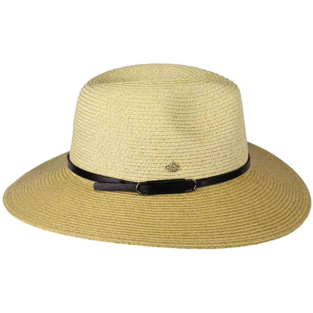 Chapeaux Trilby | Chapeaux Fedora^Cappelli Chapeau Fedora Safari en Papier Tressé Sapo naturel-noir