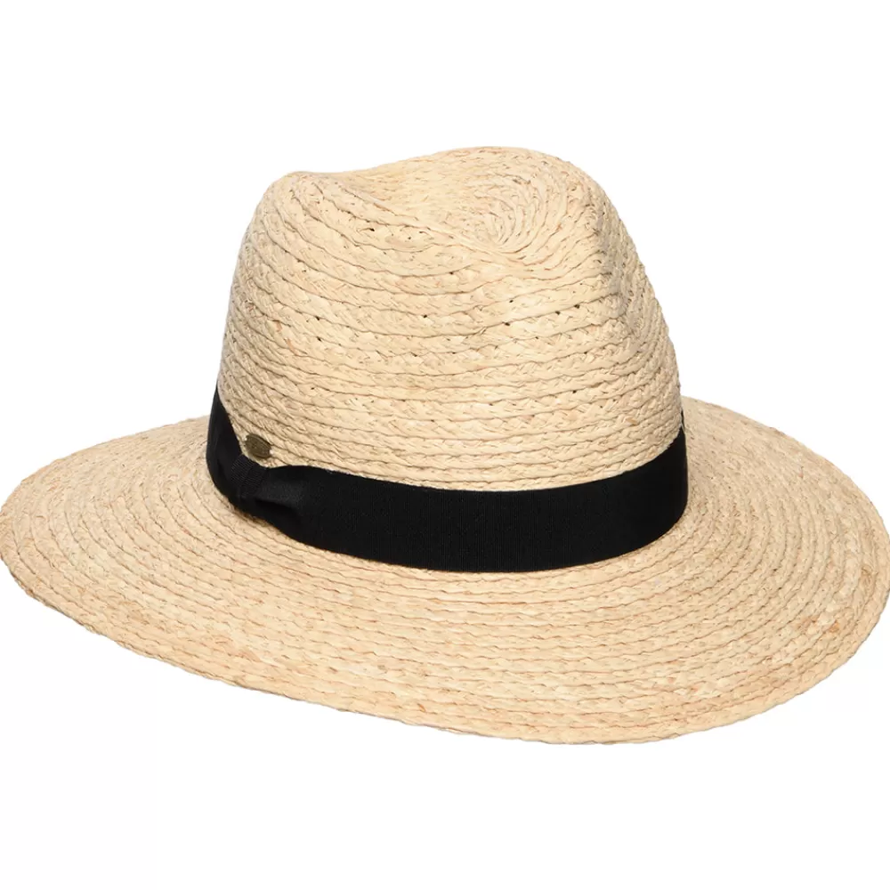 Chapeaux Trilby | Chapeaux Fedora^Scala Chapeau Fedora Safari en Raphia Franie naturel