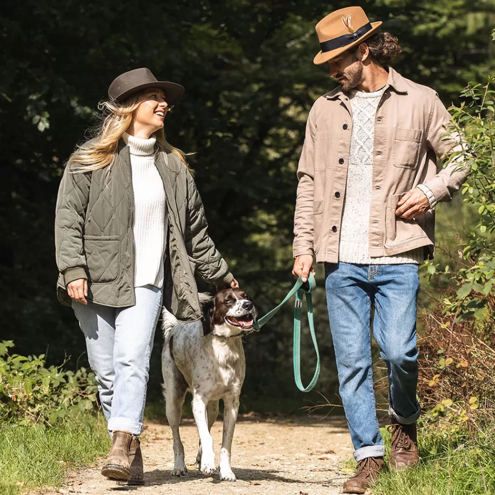 Chapeaux Trilby | Chapeaux Fedora^Jaxon & James Chapeau Fedora Safari en Toile Cirée olive JAXON & JAMES
