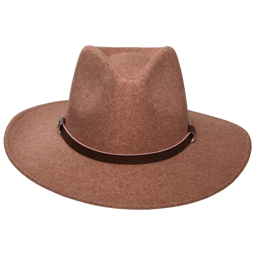 Chapeaux Trilby | Chapeaux Fedora^Scala Chapeau Fedora Safari Provato Knit Jolene noix de pécan