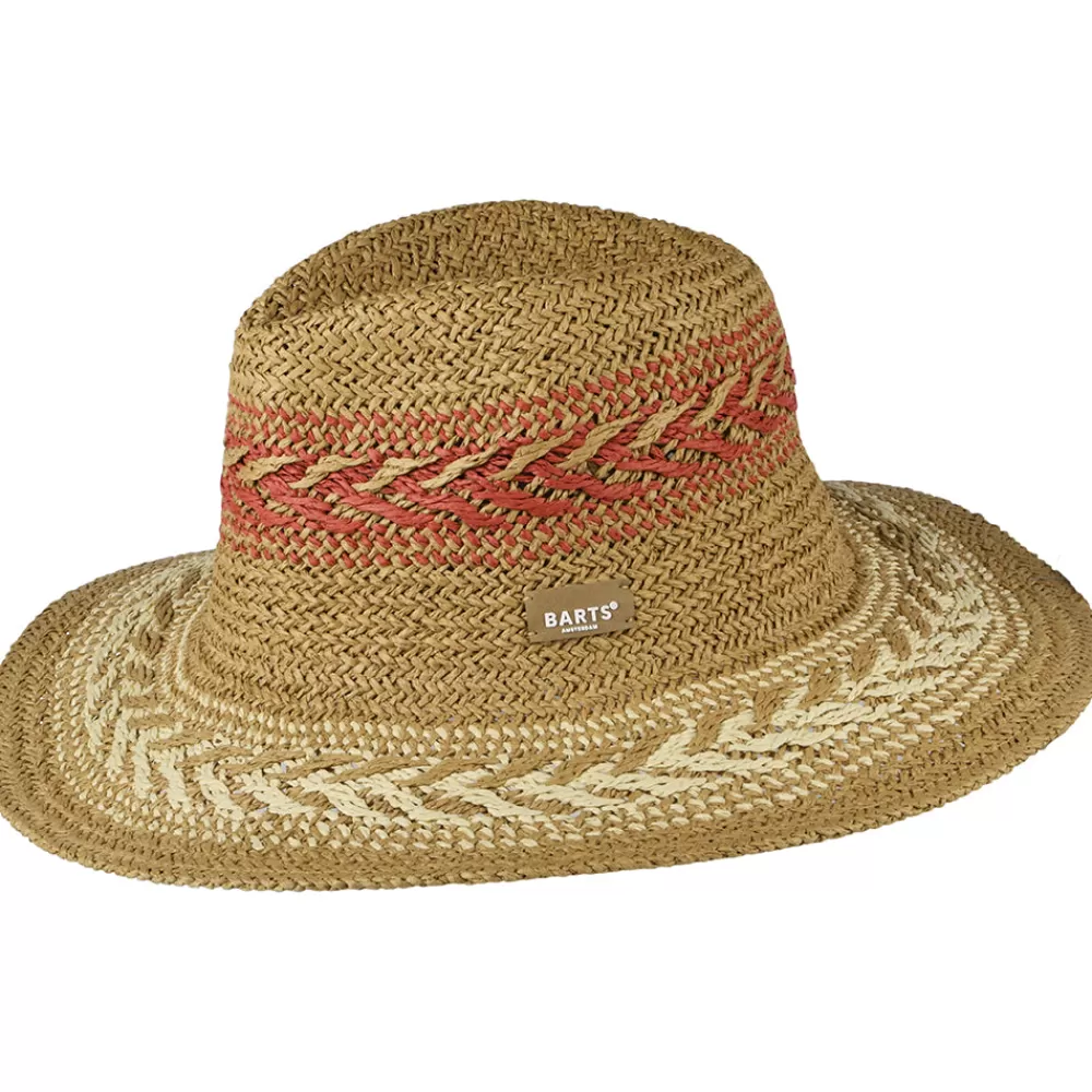 Chapeaux Trilby | Chapeaux Fedora^Barts Chapeau Fedora Été Caledona marron clair-multi