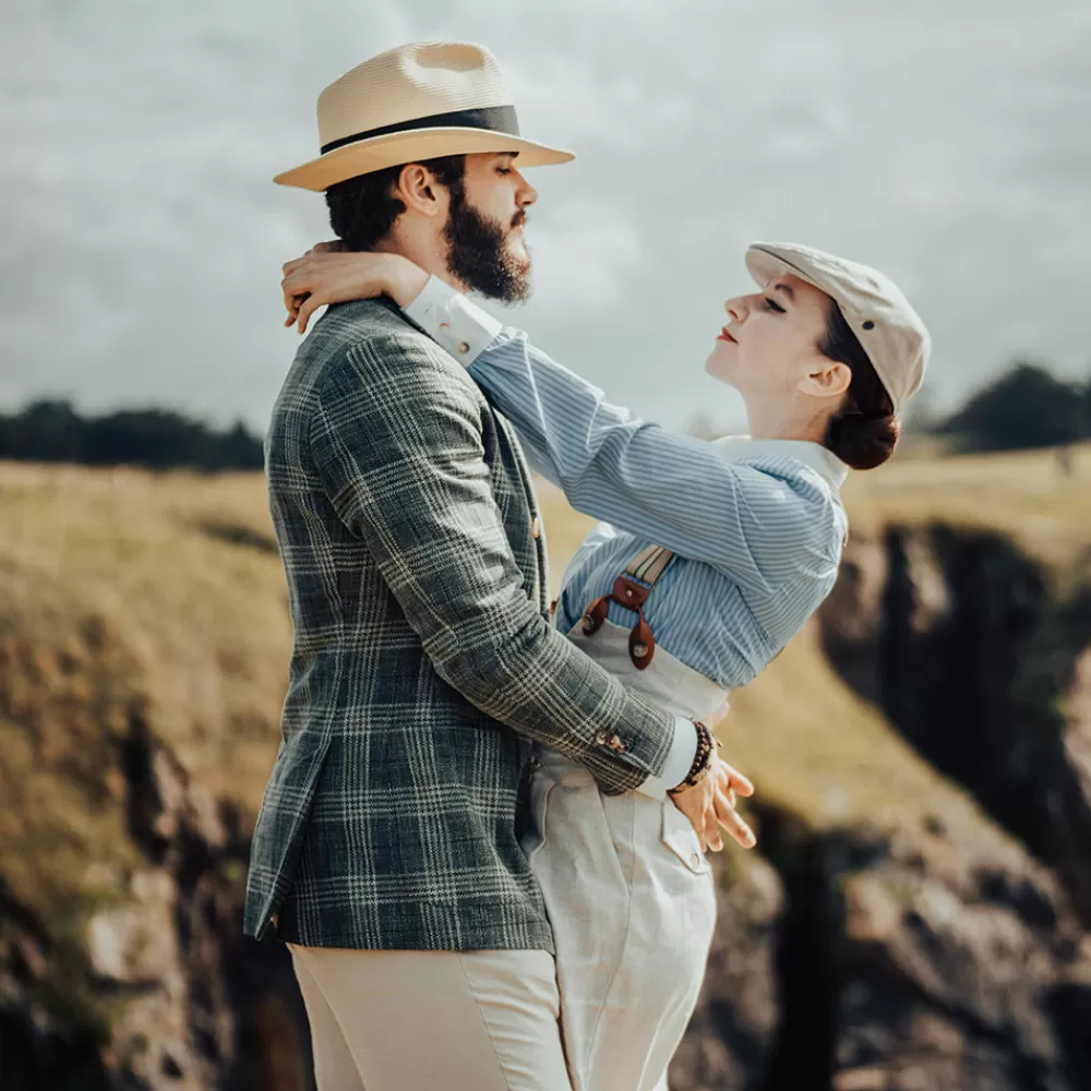 Chapeaux Trilby | Chapeaux Fedora^Jaxon & James Chapeau Fedora Été en Paille Summer C- Crown naturel JAXON & JAMES