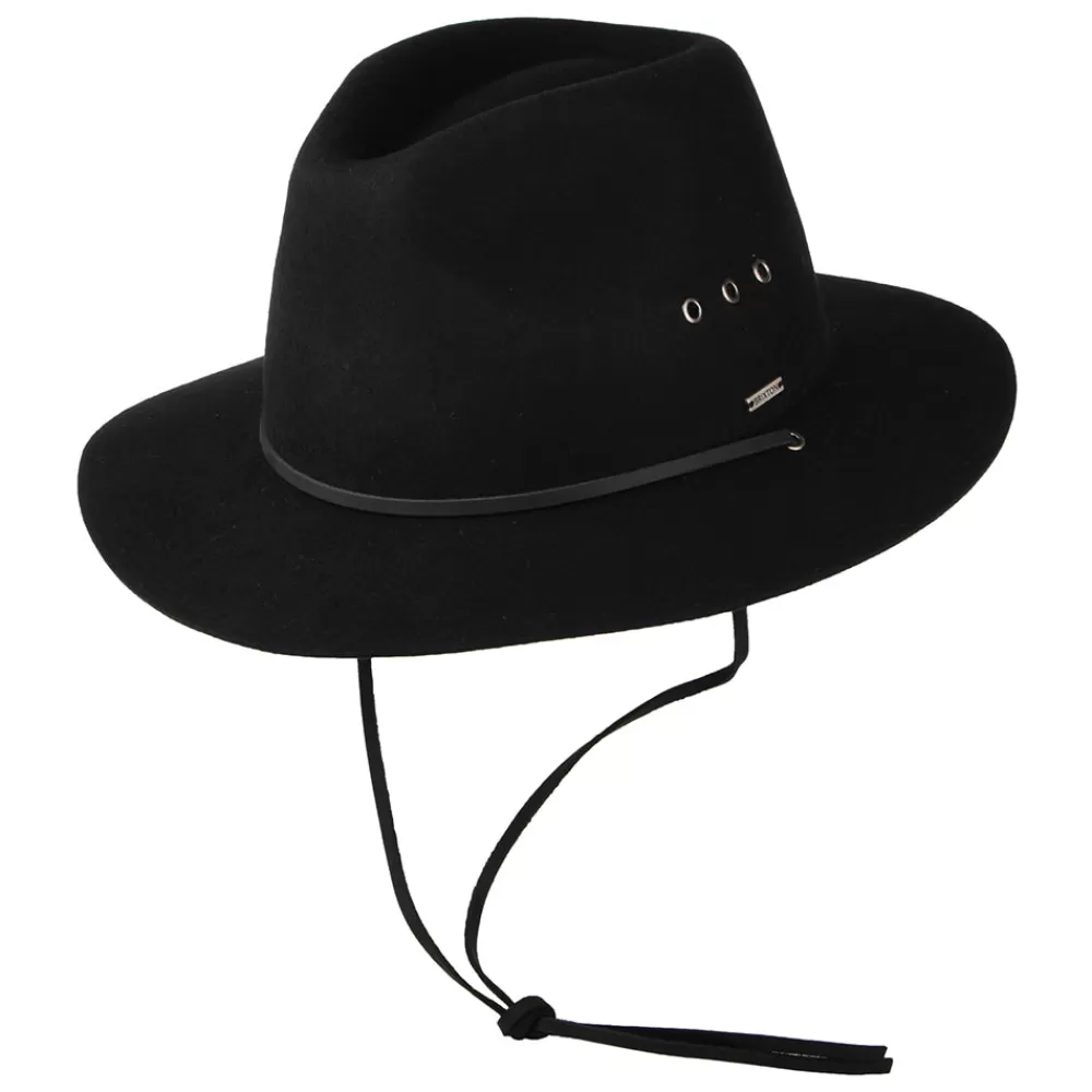 Chapeaux Trilby | Chapeaux Fedora^Brixton Chapeau Fedora Wesley Weather Guard noir
