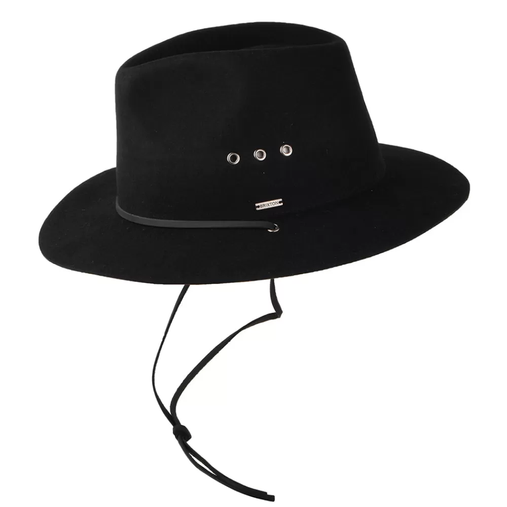Chapeaux Trilby | Chapeaux Fedora^Brixton Chapeau Fedora Wesley Weather Guard noir