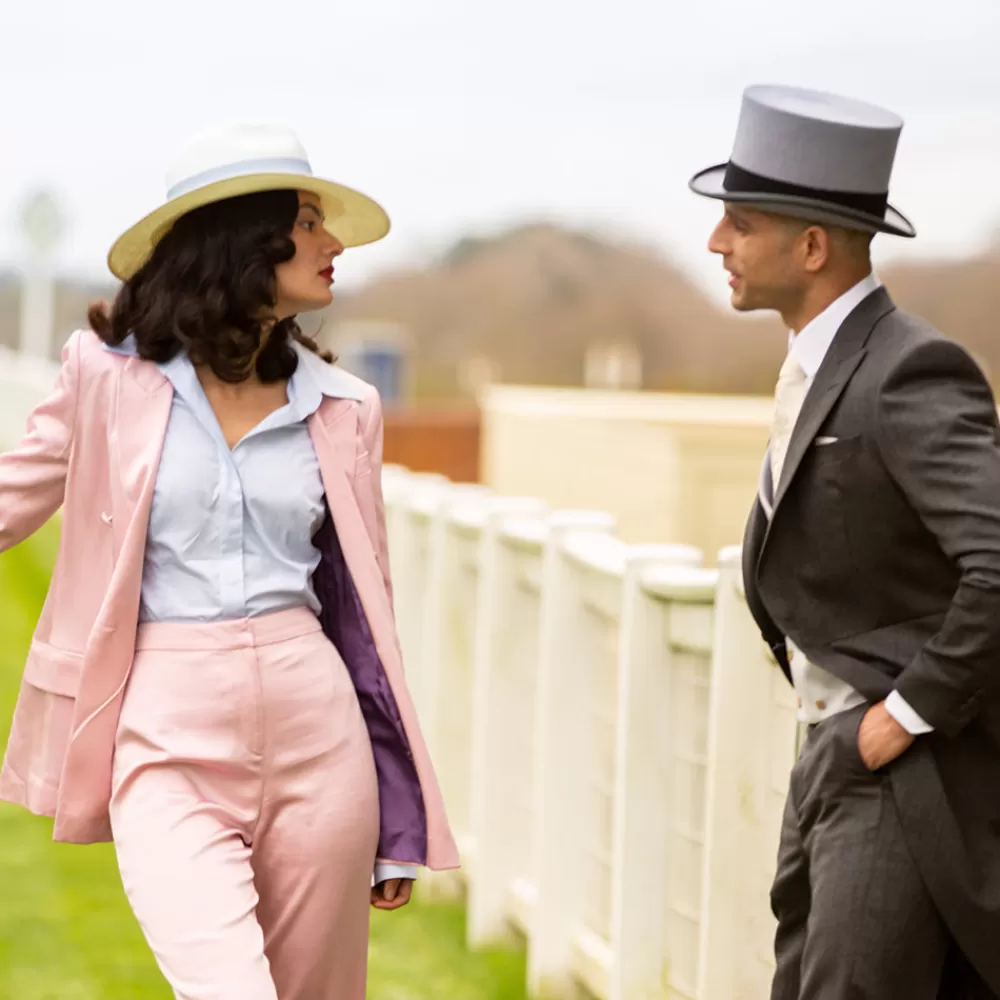 Hauts De Forme | Grandes Tailles^Christys Chapeau Haut de Forme en Fourrure Feutrée Ascot gris