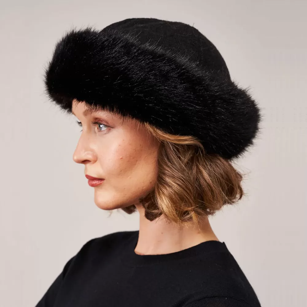 Fausse Fourrure | Chapeaux Hiver^Helen Moore Chapeau Hiver en Fausse Fourrure noir