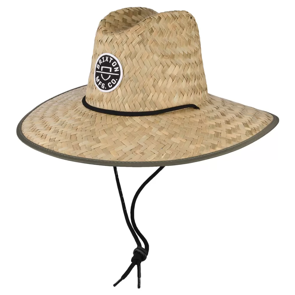 Chapeaux Été | Chapeaux De Paille^Brixton Chapeau Lifeguard Crest en Paille beige sable-olive