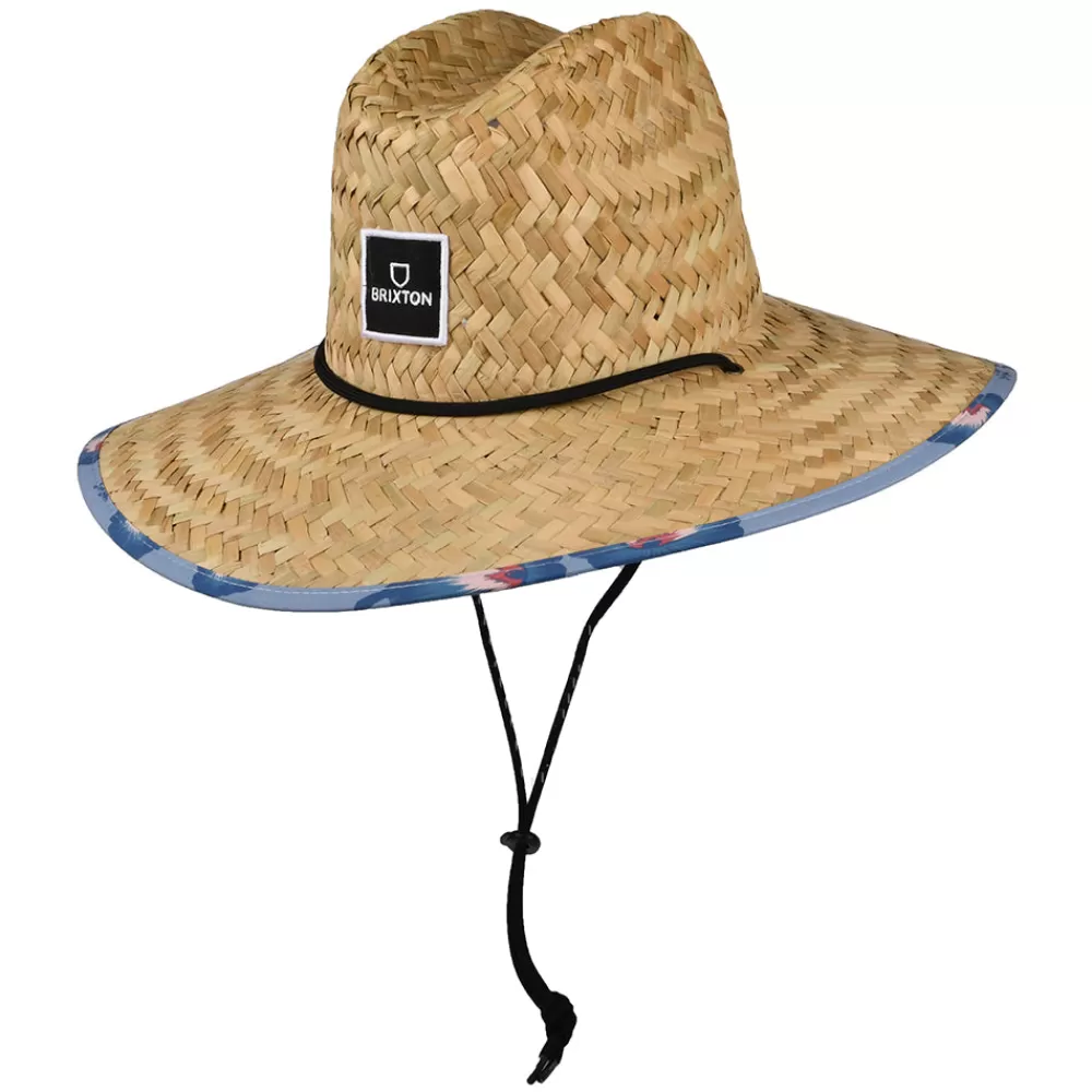 Chapeaux Été | Chapeaux De Paille^Brixton Chapeau Lifeguard en Paille Alpha Square beige sable-bleu clair