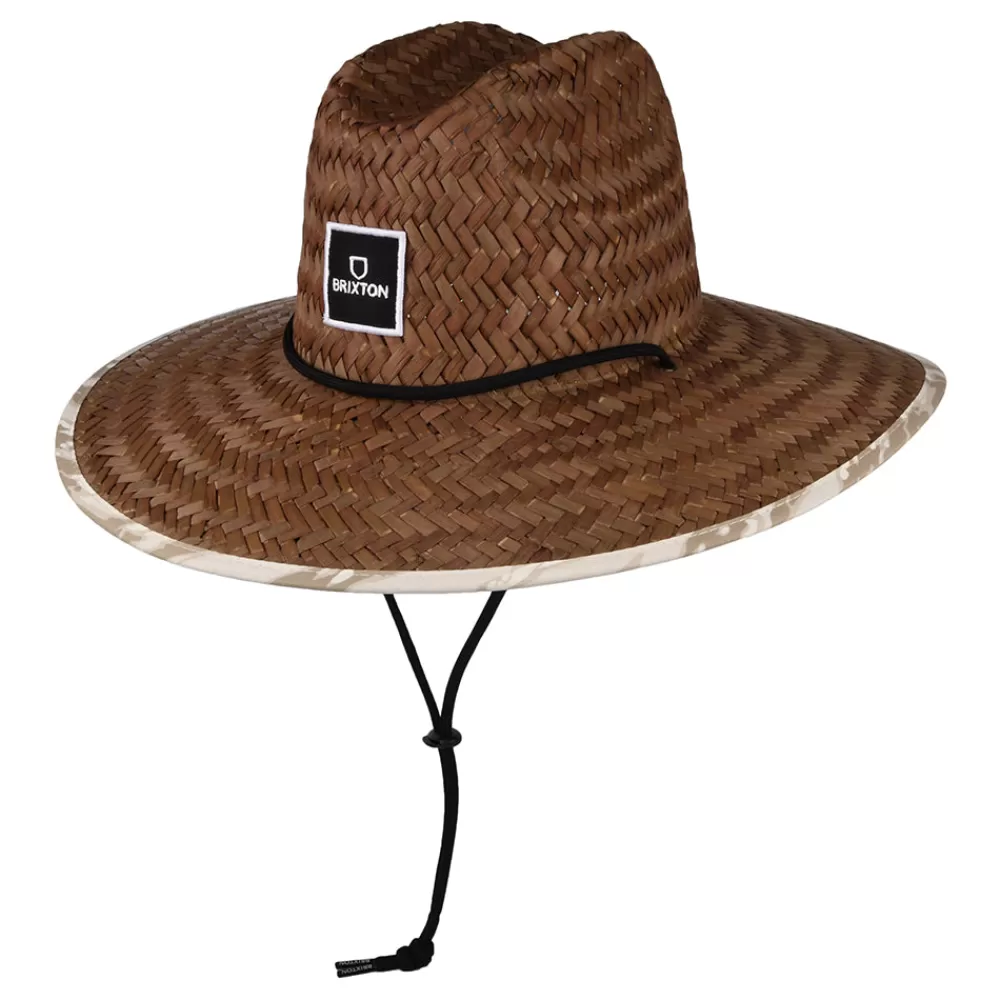Chapeaux Été | Chapeaux De Paille^Brixton Chapeau Lifeguard en Paille Alpha Square toffee-blanc cassé