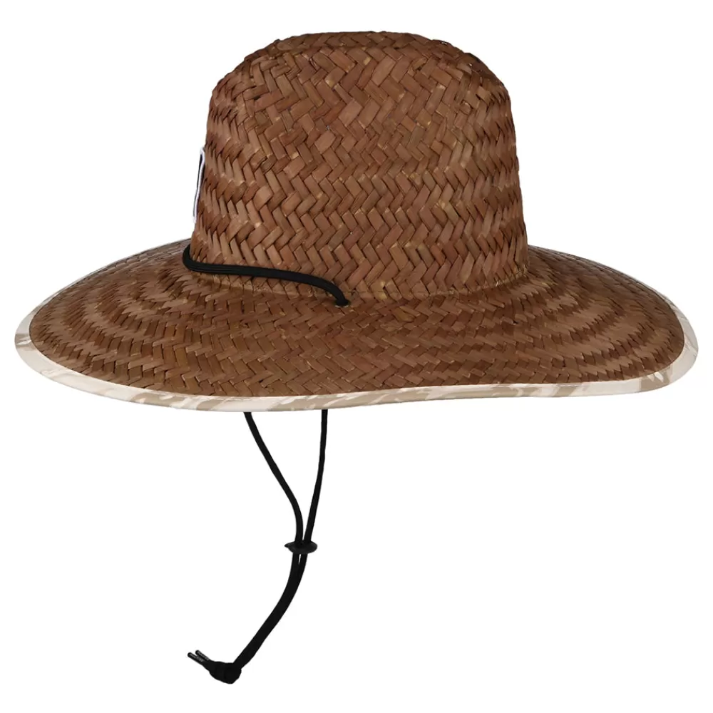 Chapeaux Été | Chapeaux De Paille^Brixton Chapeau Lifeguard en Paille Alpha Square toffee-blanc cassé