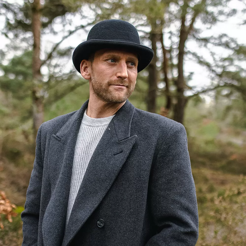 Grandes Tailles | Chapeaux Hiver^Jaxon & James Chapeau Melon Anglais en Laine Feutrée noir JAXON & JAMES