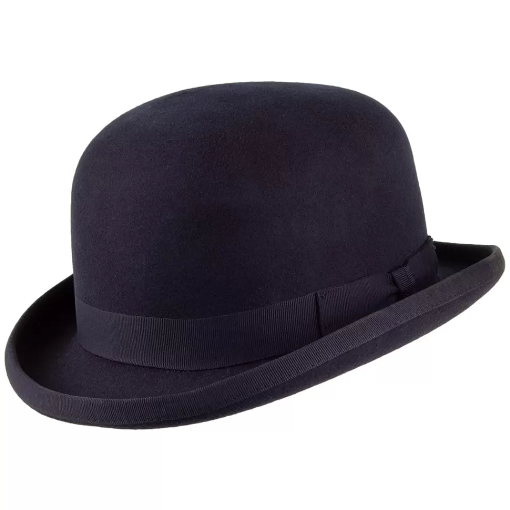 Chapeaux Femme | Chapeaux Homme^Denton Chapeau Melon en Laine Feutrée bleu marine