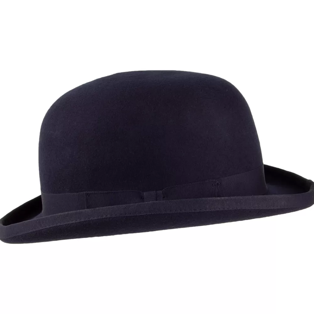 Chapeaux Femme | Chapeaux Homme^Denton Chapeau Melon en Laine Feutrée bleu marine