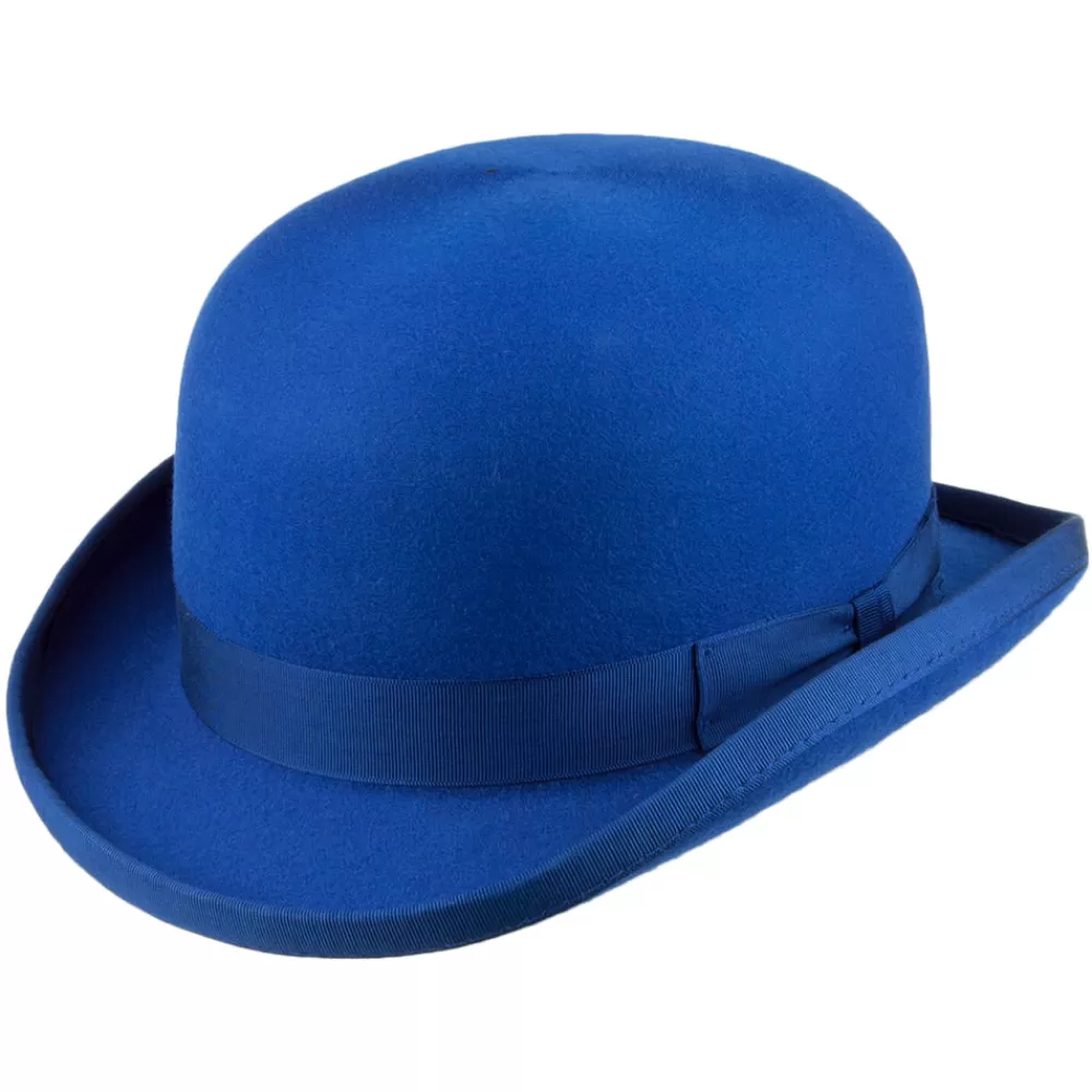 Chapeaux Femme | Chapeaux Homme^Denton Chapeau Melon en Laine Feutrée bleu roi