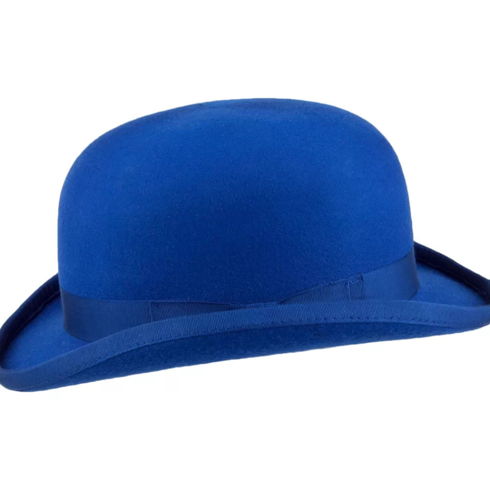 Chapeaux Femme | Chapeaux Homme^Denton Chapeau Melon en Laine Feutrée bleu roi