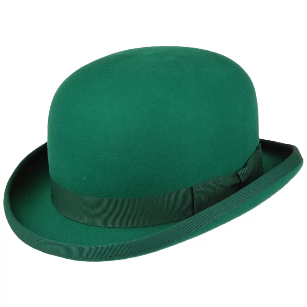 Chapeaux Femme | Chapeaux Homme^Denton Chapeau Melon en Laine Feutrée émeraude