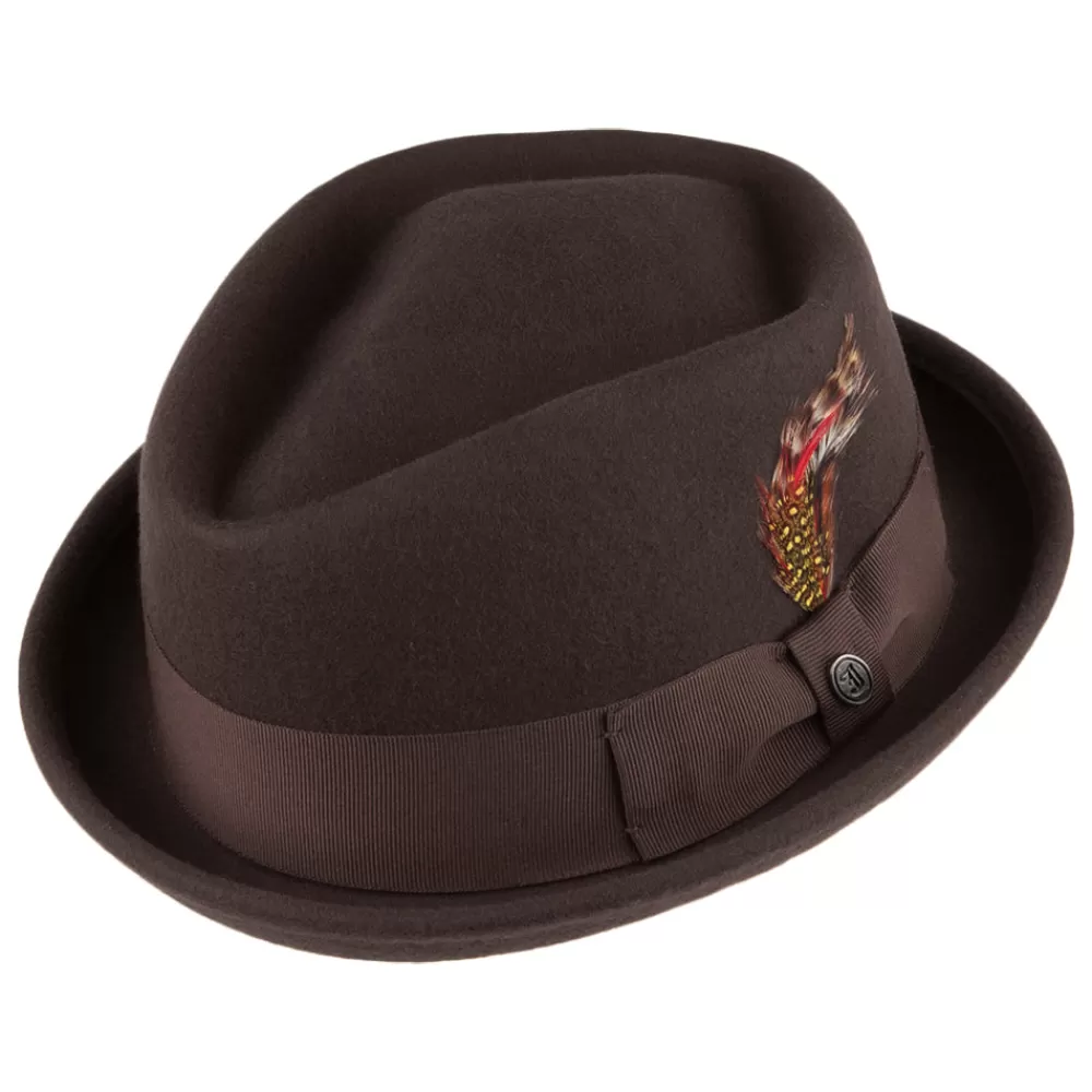 Chapeaux Pork Pie | Chapeaux Hiver^Jaxon & James Chapeau Pork Pie Déformable Diamond Crown marron JAXON & JAMES