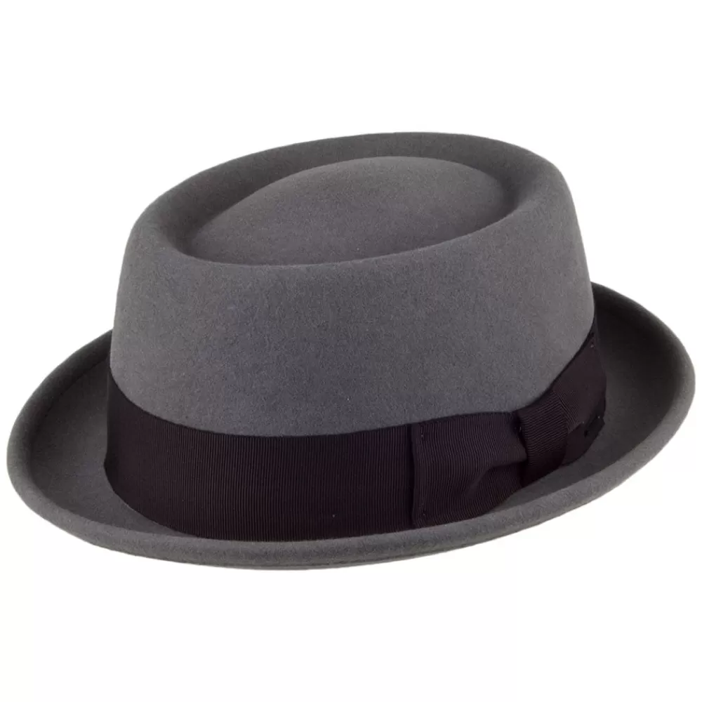 Chapeaux Pork Pie | Chapeaux Homme^Bailey Chapeau Pork Pie Déformable Hydrofuge Darron en Laine Feutrée vert-de-gris