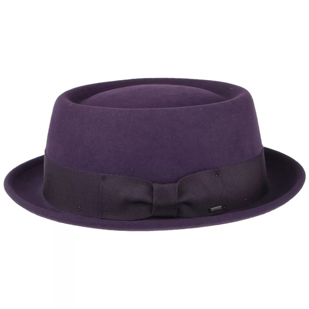 Chapeaux Pork Pie | Chapeaux Homme^Bailey Chapeau Pork Pie Déformable Hydrofuge Darron en Laine Feutrée violet
