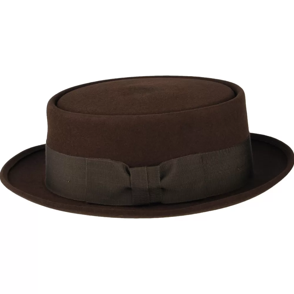 Chapeaux Pork Pie | Chapeaux Homme^Christys Chapeau Pork Pie en Fourrure Feutrée Monk marron