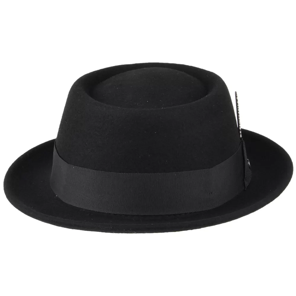 Grandes Tailles | Chapeaux Pork Pie^Stetson Chapeau Pork Pie en Laine Feutrée Hydrofuge noir