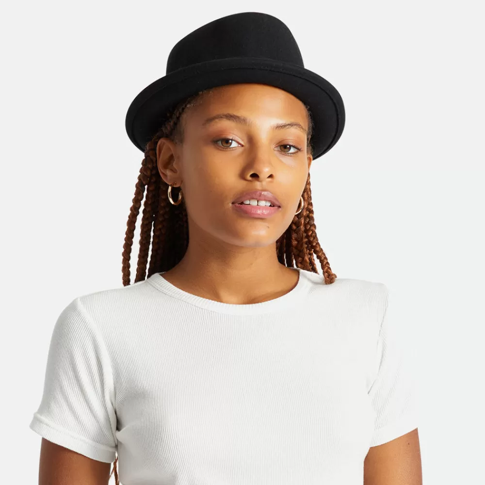 Grandes Tailles | Chapeaux Pork Pie^Brixton Chapeau Pork Pie en Laine Feutrée Stout noir