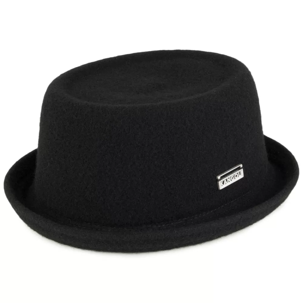 Chapeaux Femme | Chapeaux Pork Pie^Kangol Chapeau Pork Pie en Laine Mowbray noir