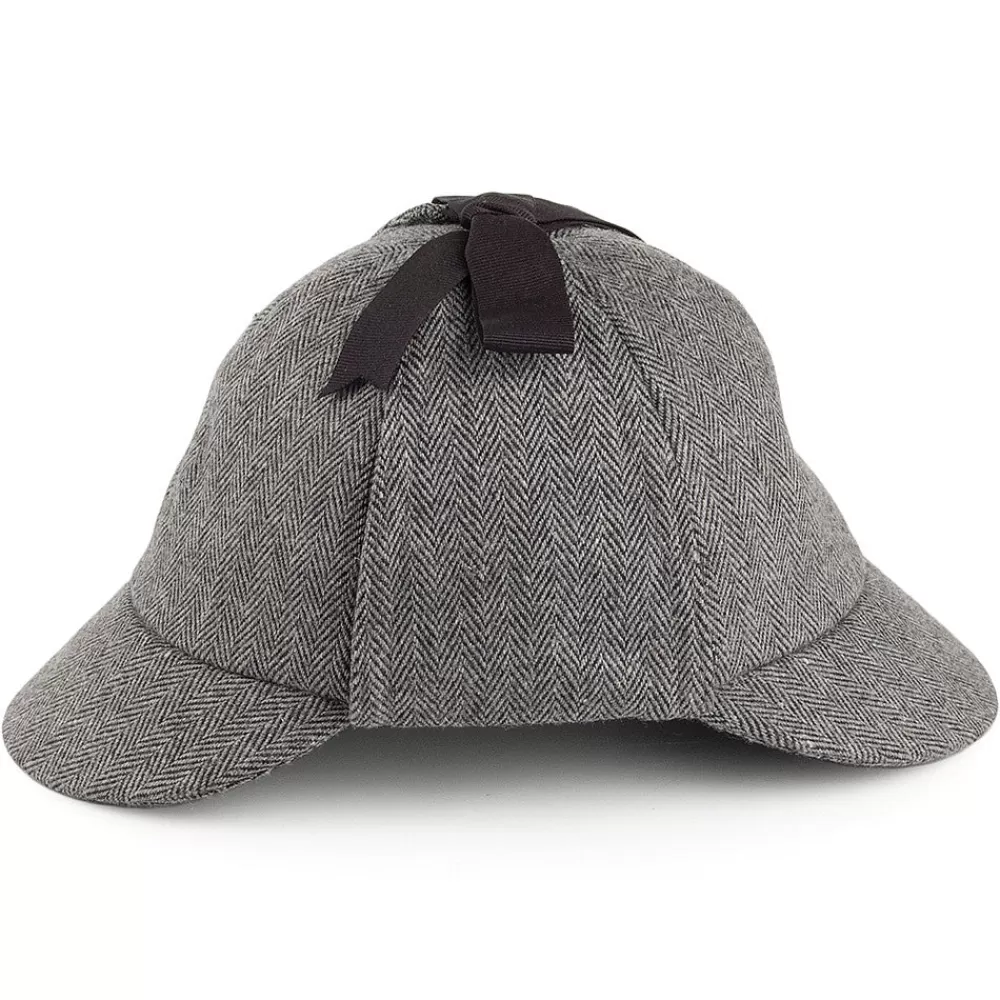 Grandes Tailles | Chapeaux Hiver^Jaxon & James Chapeau Sherlock Holmes à chevrons gris JAXON & JAMES