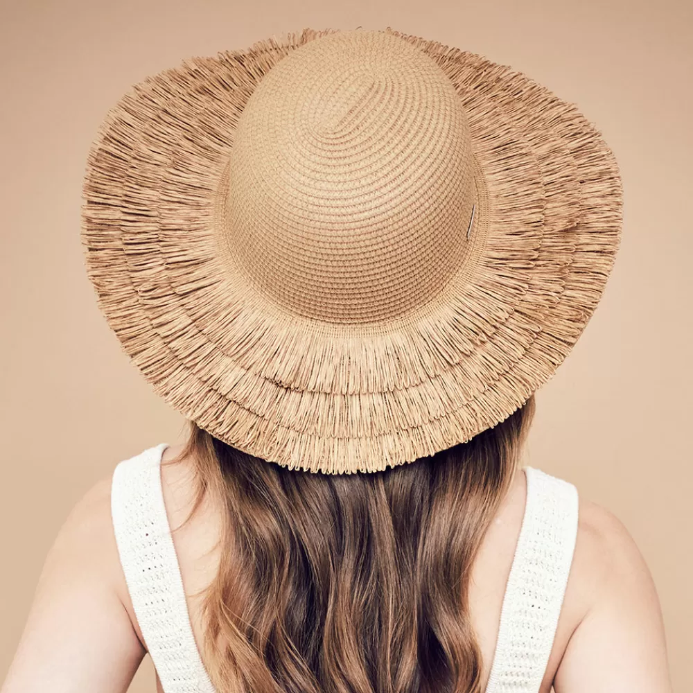 Chapeaux Été | Chapeaux De Paille^Seeberger Chapeau Été à Frange en Paille Toyo marron clair